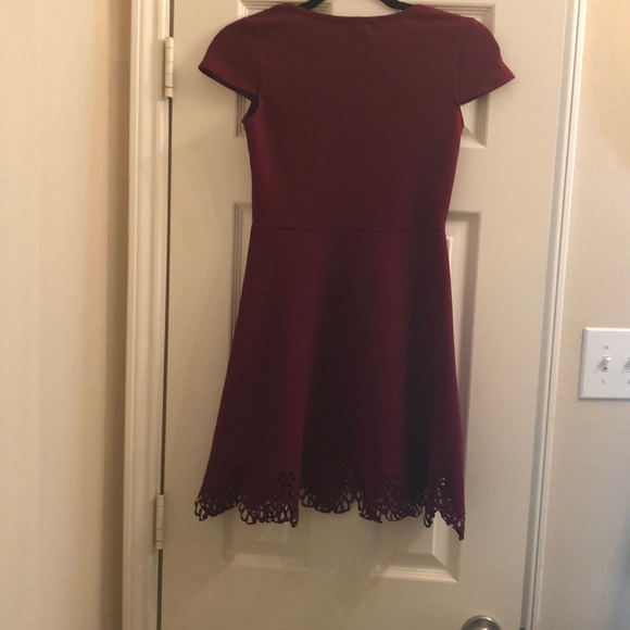 Beautiful maroon dress Ed’s in small. Worn once.❤️ - Picture 3 of 6